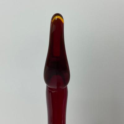 -43- VIKING | Mid Century Epic Ruby Red Duck | Stretched Neck