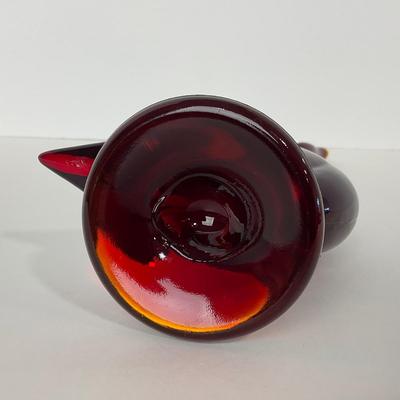 -43- VIKING | Mid Century Epic Ruby Red Duck | Stretched Neck