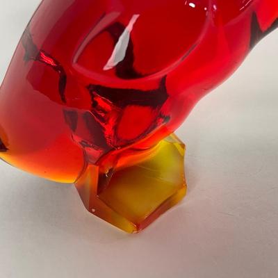 -46- VIKING | Mid Century Epic Amberina Fighting Duck | Head Up
