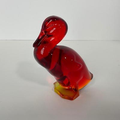-46- VIKING | Mid Century Epic Amberina Fighting Duck | Head Up