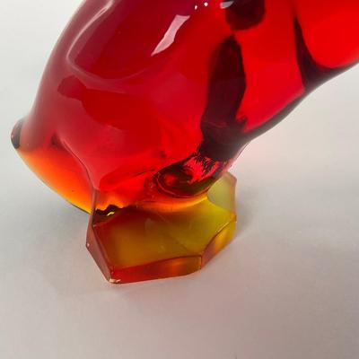 -46- VIKING | Mid Century Epic Amberina Fighting Duck | Head Up