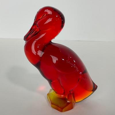 -46- VIKING | Mid Century Epic Amberina Fighting Duck | Head Up