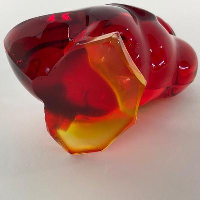 -46- VIKING | Mid Century Epic Amberina Fighting Duck | Head Up