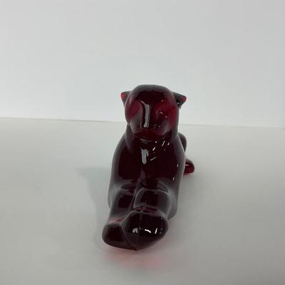 -49- HEISEY | By Mosser Imperial Ruby Red Panther