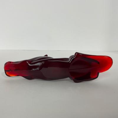 -49- HEISEY | By Mosser Imperial Ruby Red Panther