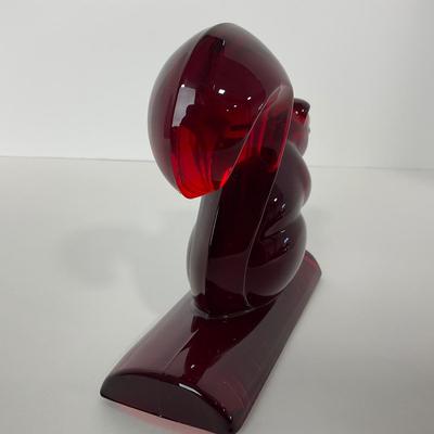 -51- NEW MARTINSVILLE | Ruby Red Squirrel Bookend