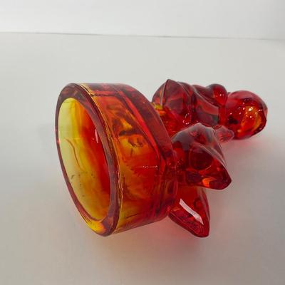 -52- LE SMITH | Red Amberina Goose & Girl