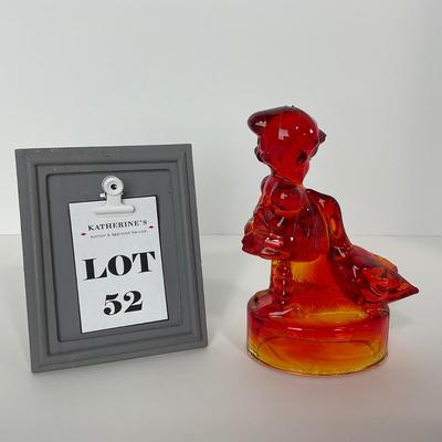 -52- LE SMITH | Red Amberina Goose & Girl