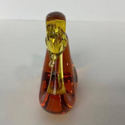 -57- PILGRIM | Amber Swan Paperweight