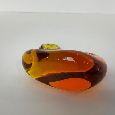 -57- PILGRIM | Amber Swan Paperweight
