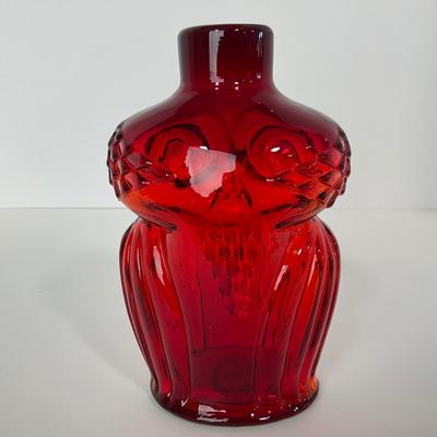 -59- VIKING | Ruby Red Owl Decanter