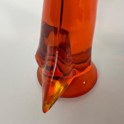 -60- VIKING | Mid Century Epic Orange Amberina Duck | Stretched Neck