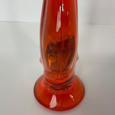 -60- VIKING | Mid Century Epic Orange Amberina Duck | Stretched Neck