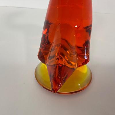 -61- VIKING | Mid Century Epic Orange Amberina Duck | Curved Neck