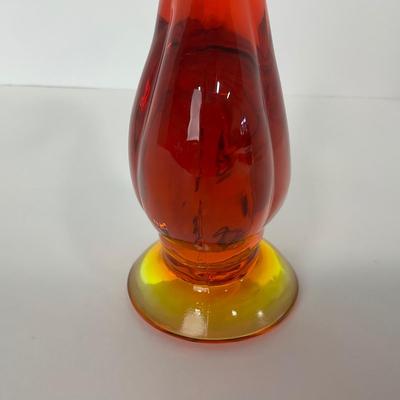 -61- VIKING | Mid Century Epic Orange Amberina Duck | Curved Neck
