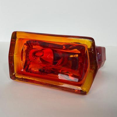 -63- LE SMITH | Red Amberina Rearing Horse | Bookend