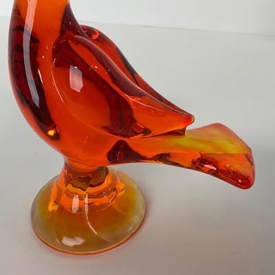 -69- VIKING | Mid Century Orange Amberina Love Bird