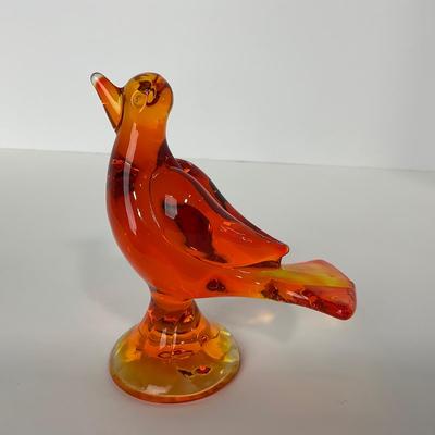 -69- VIKING | Mid Century Orange Amberina Love Bird