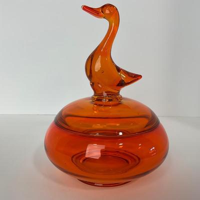 -73- VIKING | Epic Orange Duck | Candy Dish
