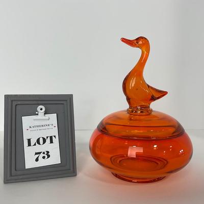 -73- VIKING | Epic Orange Duck | Candy Dish