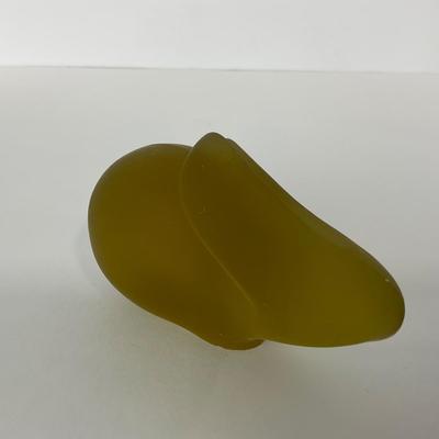 -83- FOSTORIA | Amber Satin Glass Rabbit
