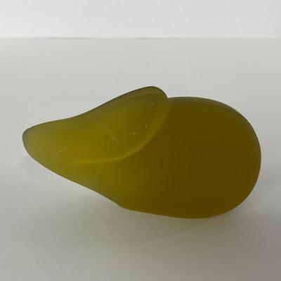 -83- FOSTORIA | Amber Satin Glass Rabbit