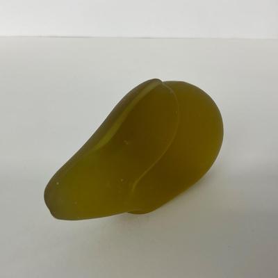 -83- FOSTORIA | Amber Satin Glass Rabbit