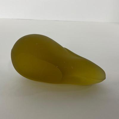 -83- FOSTORIA | Amber Satin Glass Rabbit
