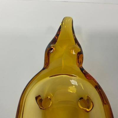 -87- VIKING | Amber Alligator Ash Tray