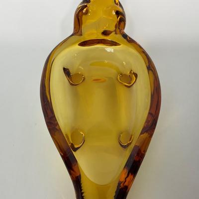 -87- VIKING | Amber Alligator Ash Tray