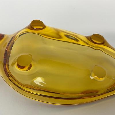 -87- VIKING | Amber Alligator Ash Tray