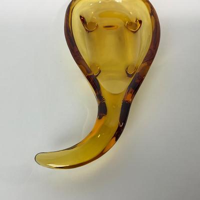 -87- VIKING | Amber Alligator Ash Tray