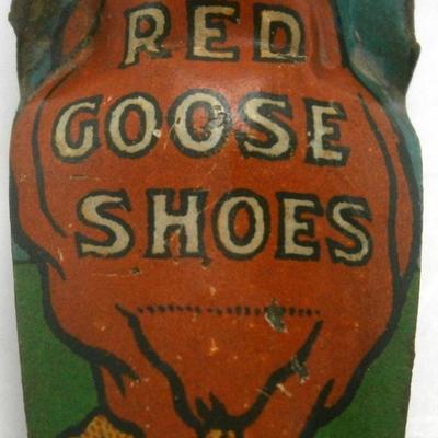 Vintage "RED GOOSE SHOES" Advertising Toy Clicker