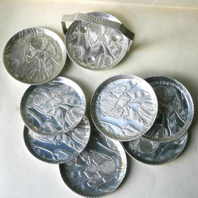Mid Century Aluminum Castor Set