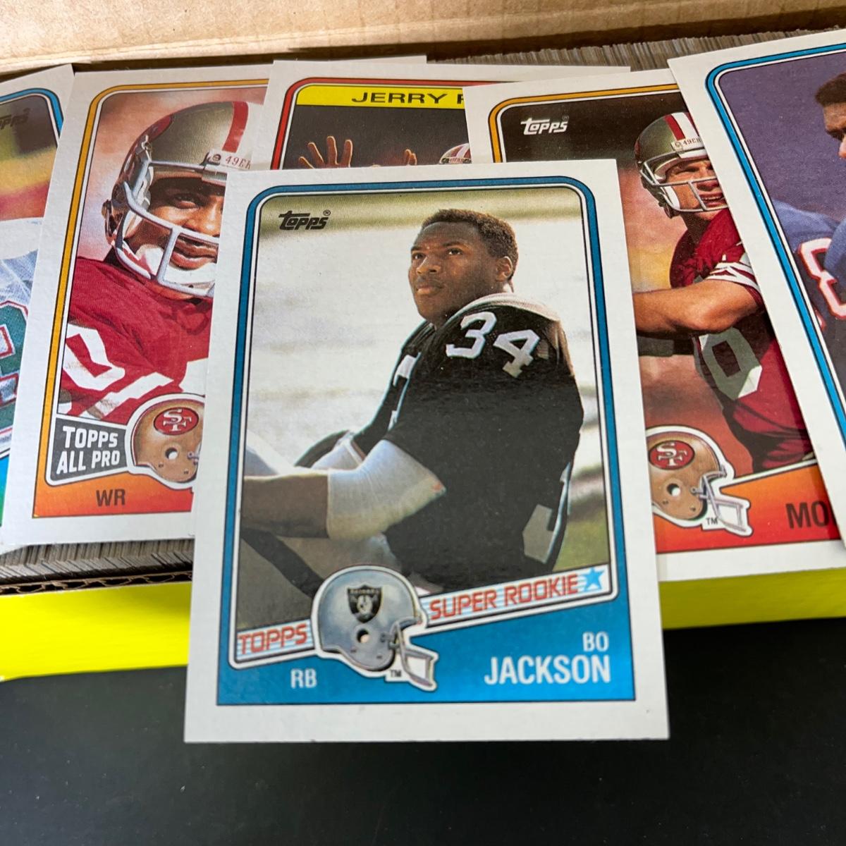 LOT 173U: Complete Set 1988 Topps NFL Football Cards with Bo Jackson ...