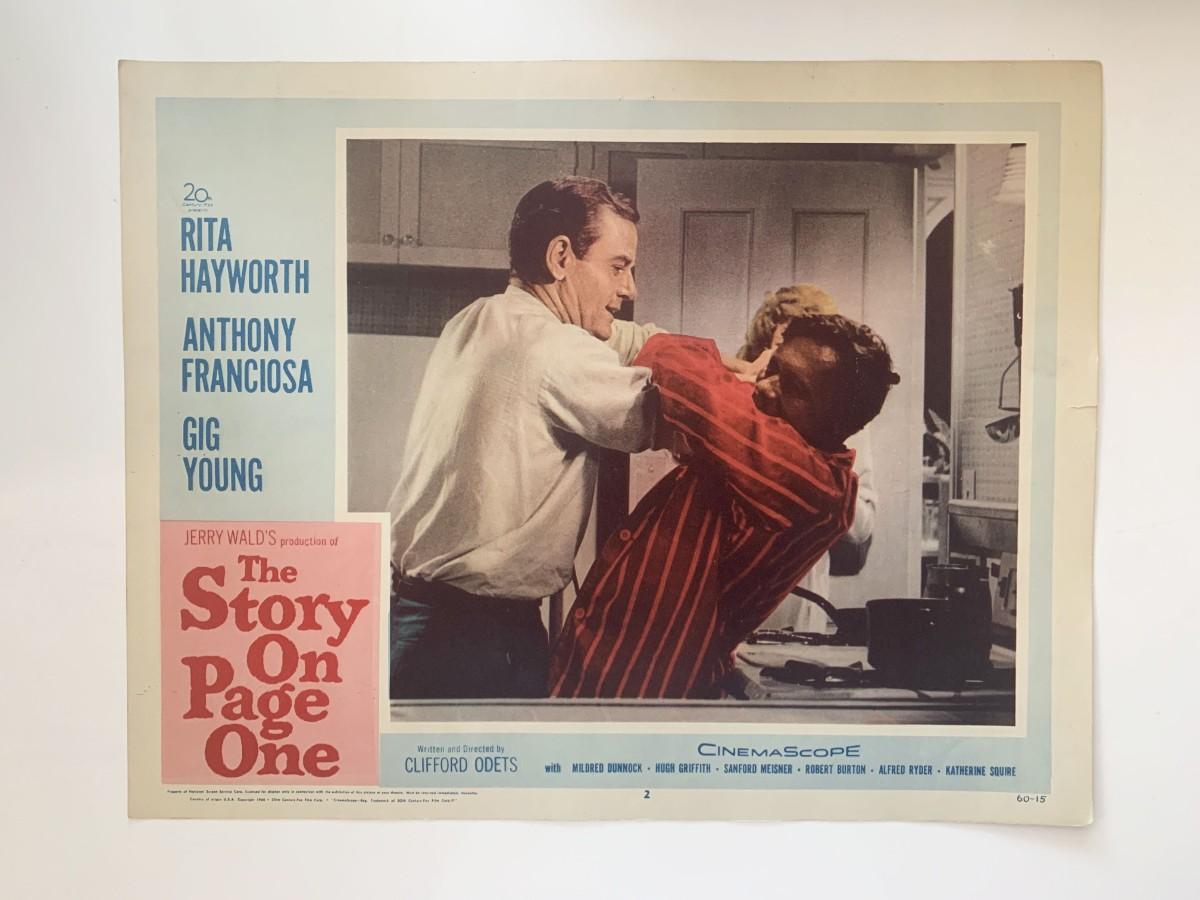 The Story on Page one original 1959 vintage lobby card | EstateSales.org