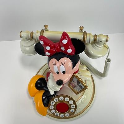 -7- HOME | Vintage Disney Minnie Mouse Telephone | Corded Push Button Landline