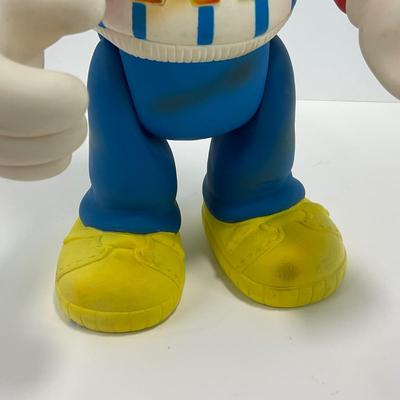 -9- TOY | Vintage 1970â€™s Rubber Plastic Mickey Mouse Baseball Doll