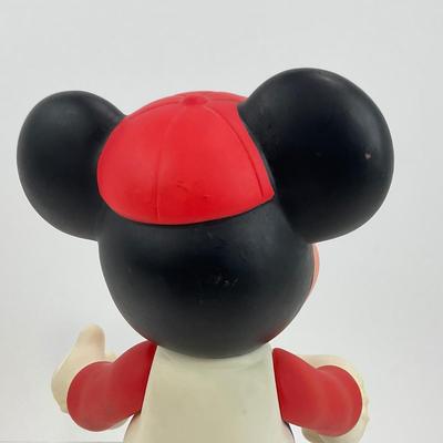 -9- TOY | Vintage 1970â€™s Rubber Plastic Mickey Mouse Baseball Doll