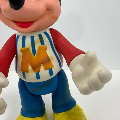 -9- TOY | Vintage 1970â€™s Rubber Plastic Mickey Mouse Baseball Doll
