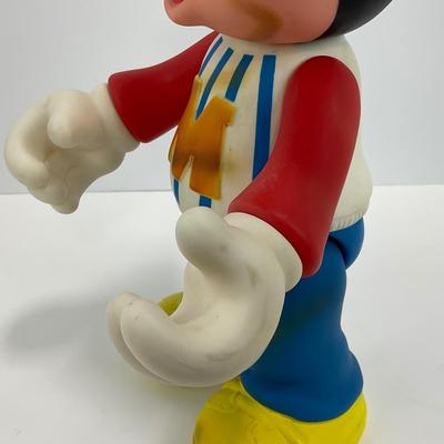 -9- TOY | Vintage 1970â€™s Rubber Plastic Mickey Mouse Baseball Doll