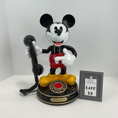 -12- HOME | Vintage Mickey Mouse Animated Telephone