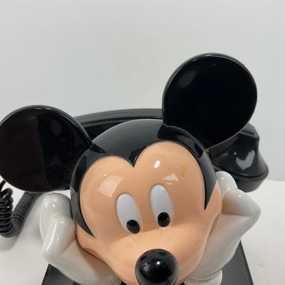 -14- HOME | 1970â€™s Mickey Mouse Rotary Style Push Button Landline