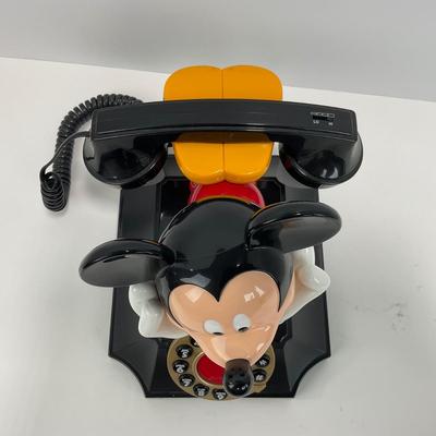 -14- HOME | 1970â€™s Mickey Mouse Rotary Style Push Button Landline