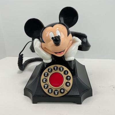 -14- HOME | 1970â€™s Mickey Mouse Rotary Style Push Button Landline