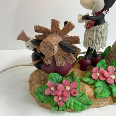 -18- HOME | Disney Mickey & Minnie Hawaiian Hula Palm Tree Table Lamp