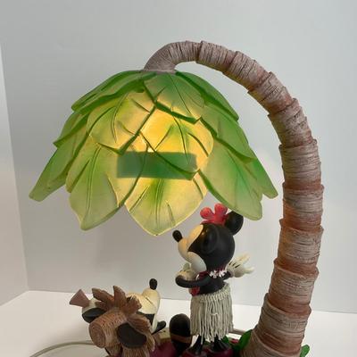 -18- HOME | Disney Mickey & Minnie Hawaiian Hula Palm Tree Table Lamp