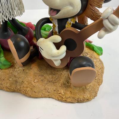-18- HOME | Disney Mickey & Minnie Hawaiian Hula Palm Tree Table Lamp