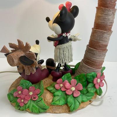 -18- HOME | Disney Mickey & Minnie Hawaiian Hula Palm Tree Table Lamp