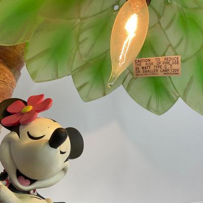 -18- HOME | Disney Mickey & Minnie Hawaiian Hula Palm Tree Table Lamp